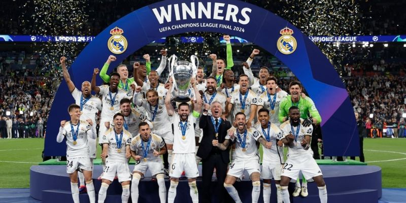 Real Madrid là đội bóng giữ kỷ lục vô địch nhiều nhất trong lịch sử Champions League